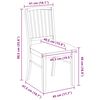 vidaXL Esszimmerst&uuml;hle 2 pcs Hellbraun 50 x 52,5 x 91 cm