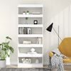 vidaXL B&uuml;cherregal/Raumteiler Wei&szlig; 80x30x198 cm Holzwerkstoff