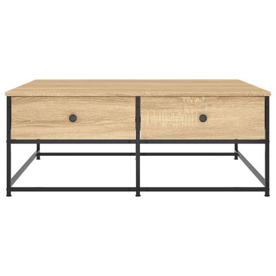 vidaXL Couchtisch Sonoma-Eiche 100x99x40 cm Holzwerkstoff