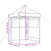 vidaXL Party-Zelt Taupe 200 x 200 x 306 cm Oxford-Stoff