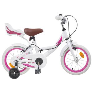 vidaXL Kinderfahrrad 14 Zoll f&uuml;r 3-5 Jahre alt Wei&szlig;