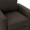 vidaXL Massagesessel mit Aufstehhilfe Dunkelbraun Stoff