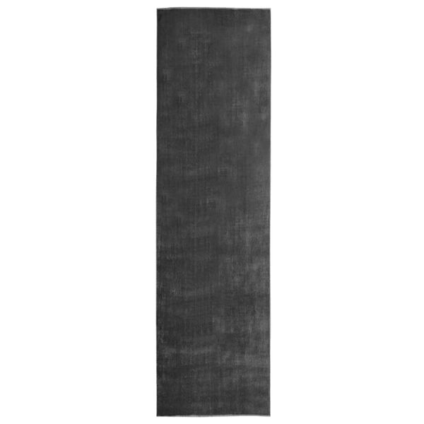 vidaXL Teppichl&auml;ufer Waschbar Faltbar Anthrazit 100x400 cm Polyester