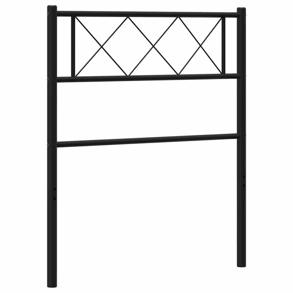 vidaXL Ersatz-Kopfteil Metall Schwarz 100 cm