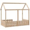 vidaXL Kinderbett Hausbett 80x160 cm Massivholz Kiefer