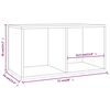 vidaXL Schallplatten-Aufbewahrungsbox Wei&szlig; 71x34x36 cm Holzwerkstoff
