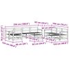vidaXL Garten-Lounge-Set 10 pcs Wachsbraun Massives Kiefernholz