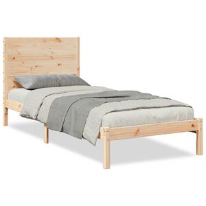 vidaXL Massivholzbett Extra Lang ohne Matratze 100x220 cm