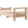 vidaXL Massivholzbett mit Kopfteil 75x190 cm Kiefer