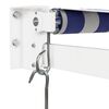 vidaXL Markise Manuell Weinrot 350x250 cm