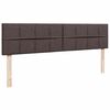 vidaXL Ottoman-Bett mit Matratze Dunkelbraun 200x200 cm Stoff