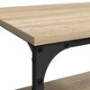 vidaXL K&uuml;chentrolley Sonoma-Eiche 60 x 41 x 76 cm Holzwerkstoff