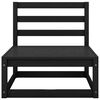 vidaXL 13-tlg. Garten-Lounge-Set Schwarz Massivholz Kiefer