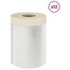 vidaXL Staubschutzfolie mit Klebeband 12 Stk. Transparent 30 x 3300 cm
