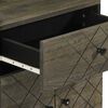 vidaXL Nachttisch Schwarz 50x33x60 cm Massivholz Mango