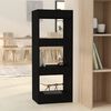 vidaXL B&uuml;cherregal/Raumteiler Schwarz 40x30x103 cm Holzwerkstoff