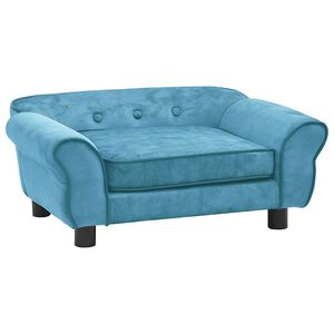vidaXL Hundesofa T&uuml;rkis 72x45x30 cm Pl&uuml;sch