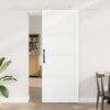 vidaXL Schiebet&uuml;r ORKDAL Wei&szlig; 83 x 211 cm Massives Kiefernholz