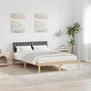 vidaXL Bettgestell Braun und Dunkelgrau 160 x 200 cm Massivholz Kiefer