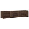 vidaXL Wandschr&auml;nke 2 Stk. Eichen-Optik 75x18x16,5 cm Holzwerkstoff