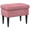 vidaXL Hocker Rosa 55 x 35 x 41 cm Samt