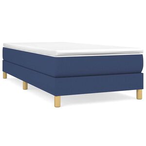 vidaXL Boxspringbettgestell Blau 80x200 cm Stoff