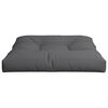 vidaXL Palettenkissen Anthrazit 80x80x12 cm Stoff
