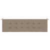vidaXL Gartenbank-Auflage Taupe 180x50x4 cm Oxford-Gewebe