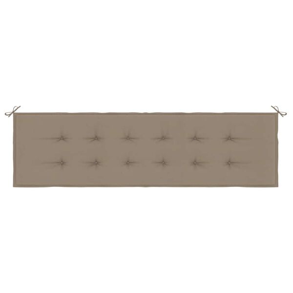 vidaXL Gartenbank-Auflage Taupe 180x50x4 cm Oxford-Gewebe