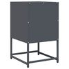 vidaXL Nachttisch Anthrazit 36x39x60,5 cm Kaltgewalzter Stahl