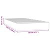 vidaXL Taschenfederkernmatratze Rosa 120x220x20 cm Samt