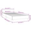 vidaXL Bettgestell mit Kopfteil ohne Matratze Grau 80x200 cm