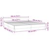 vidaXL Bettgestell ohne Matratze Dunkelgrau 180x200 cm Samt