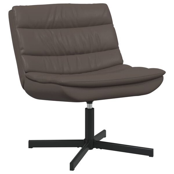 vidaXL Drehstuhl Braun 63 x 75 x 76 cm Gl&auml;nzendes PU