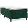 vidaXL Boxspringbettgestell Dunkelgr&uuml;n 90x190 cm Samt