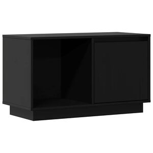 vidaXL TV-Schrank Schwarz 74x35x44 cm Massivholz Kiefer
