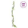 vidaXL Weihnachtskr&auml;nze Blumen 6 Stk. Lila 200 cm