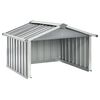 vidaXL Rasenm&auml;her Garage 92x97x63 cm Verzinkter Stahl Grau