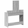 vidaXL Schminktisch mit Speicher Grau 100 x 41 x 140 cm Holzwerkstoff