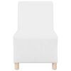 vidaXL | Modulares Armfreies Sofa | Wei&szlig; 55 x 74 x 82 cm Kunstleder