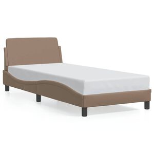 vidaXL Bettgestell "Dover" Cappuccino 80x200 cm Kunstleder