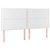 vidaXL Boxspringbett mit Matratze & LED Wei&szlig; 180x200 cm Kunstleder