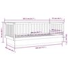 vidaXL Tagesbett Honigbraun 90x200 cm Massivholz Kiefer