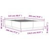 vidaXL Bettgestell Sonoma-Eiche 120x200 cm Holzwerkstoff