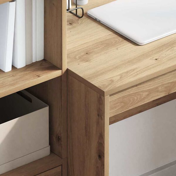 vidaXL Schreibtisch mit Schubladen 2 pcs Artisan-Eiche