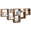 vidaXL Wandregal Altholz-Optik 159x18x66 cm Holzwerkstoff