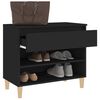vidaXL Schuhregal Schwarz 70x36x60 cm Holzwerkstoff