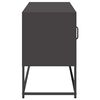 vidaXL TV-Schrank Schwarz 100,5x39x60,5 cm Stahl