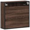 vidaXL Bad-Spiegelschrank Braun Eichen-Optik 65x20x60 cm Holzwerkstoff