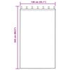 vidaXL Samtvorh&auml;nge mit Vorh&auml;ngen 2 pcs Creme 245 x 140 cm Samt